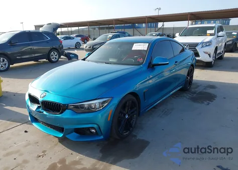 2018 BMW 430I z USA, uszkodzony, nr VIN WBA4W3C55JAC97156